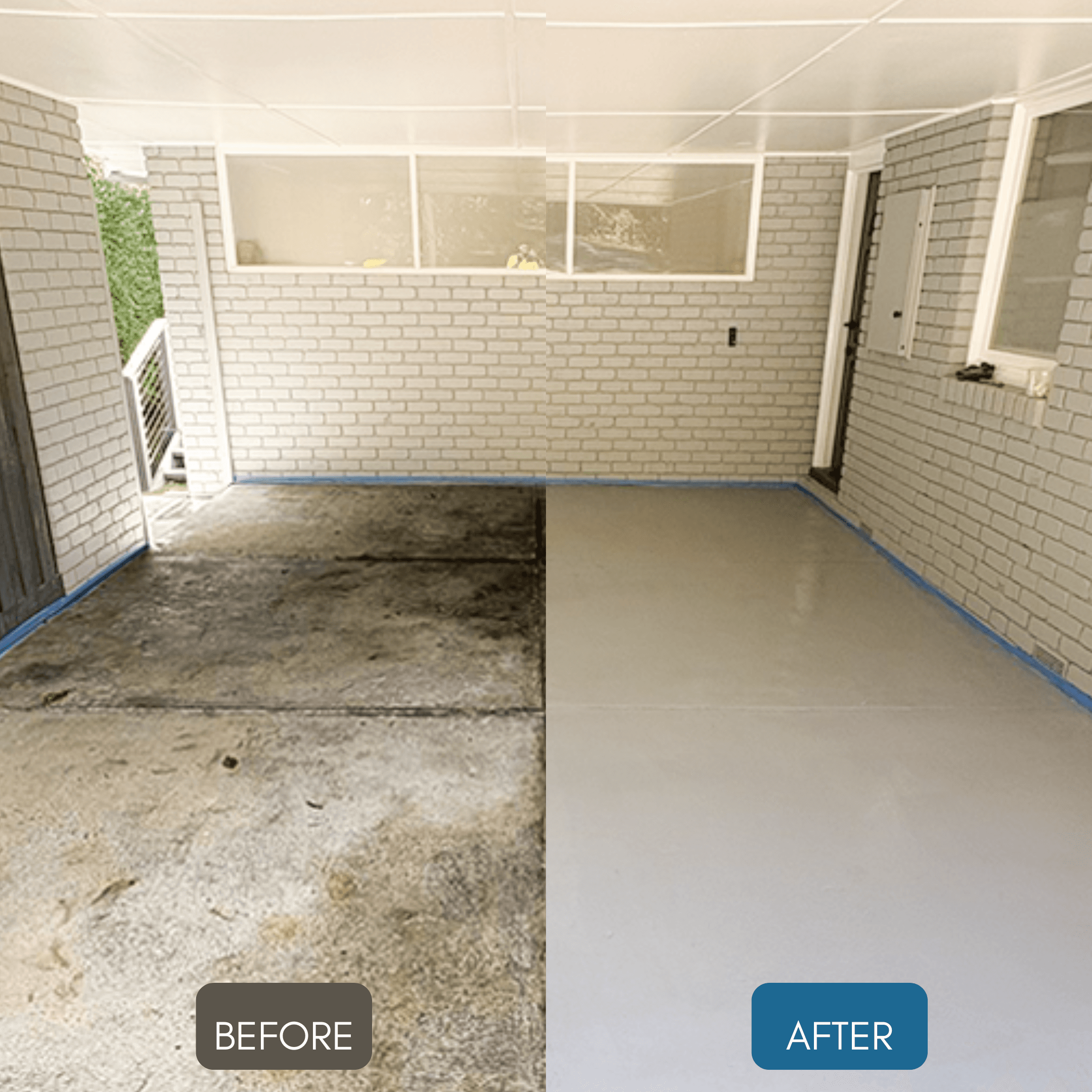 Before and after acid washing – Project 1