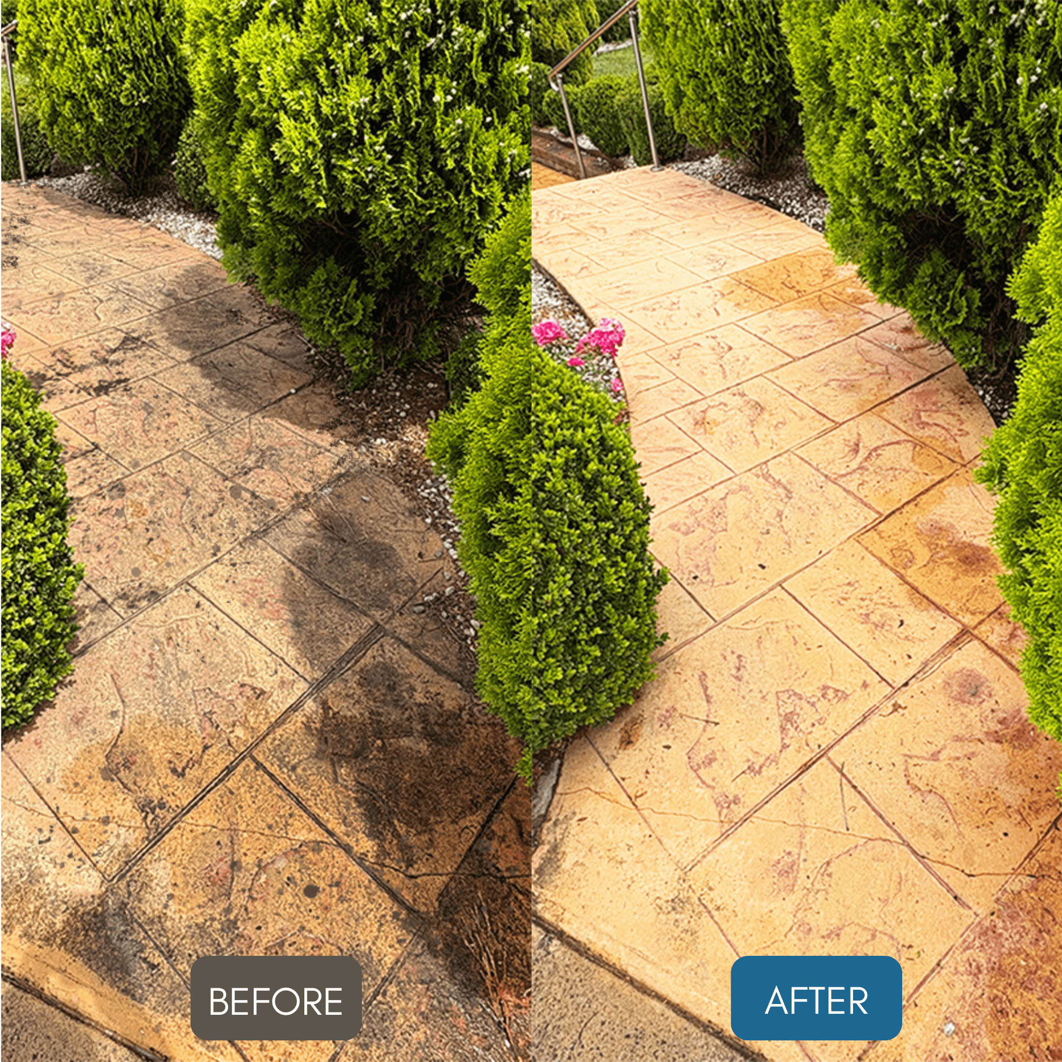 Before and after acid washing – Project 5